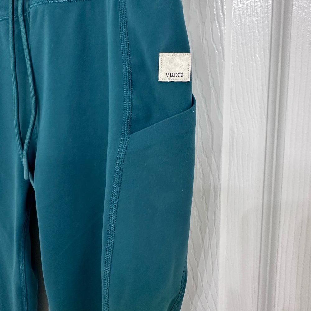 Vuori Teal Leggings with Pockets - Picture 2 of 5
